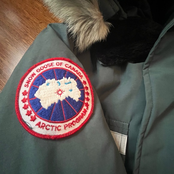 Canada Goose Vintage (snow goose by metro) grey/green Snow Mantra 8/10 Men’s L - Picture 4 of 5
